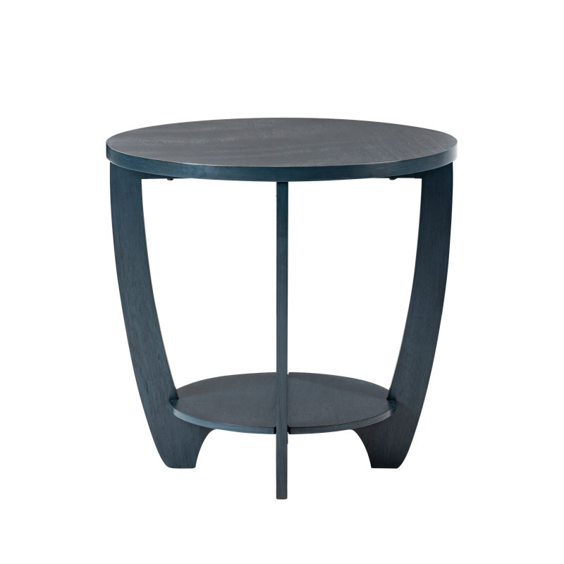 Ophelia & Co. Flora Farmhouse End Table with Storage Shelf, French